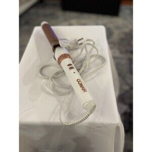 Conair Double Ceramic 1.5” Curling Iron White Rose Type C515MP NWOB